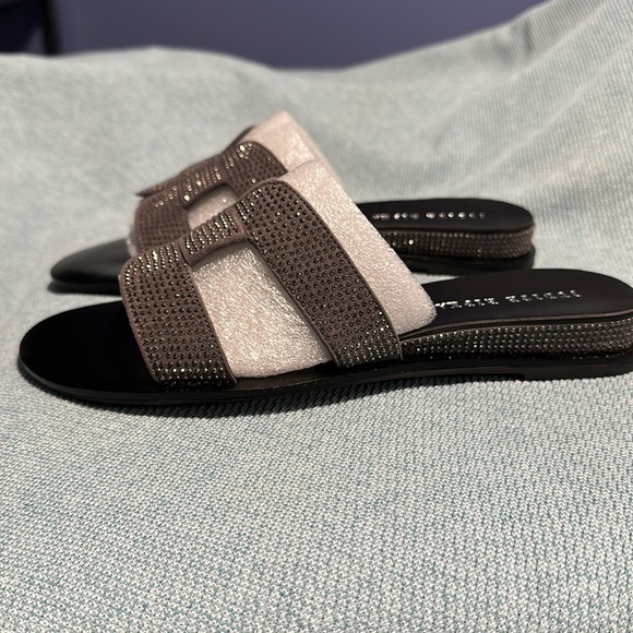 Judith Ripka Embellished Slide Sandals - Picture 9 of 9